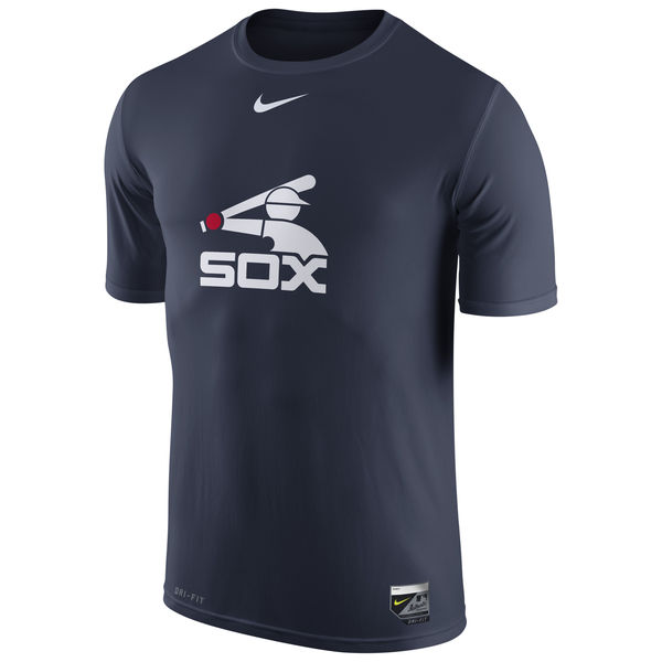 MLB Men Chicago White Sox Nike Authentic Collection Legend Logo 1.5 Performance TShirt  Navy